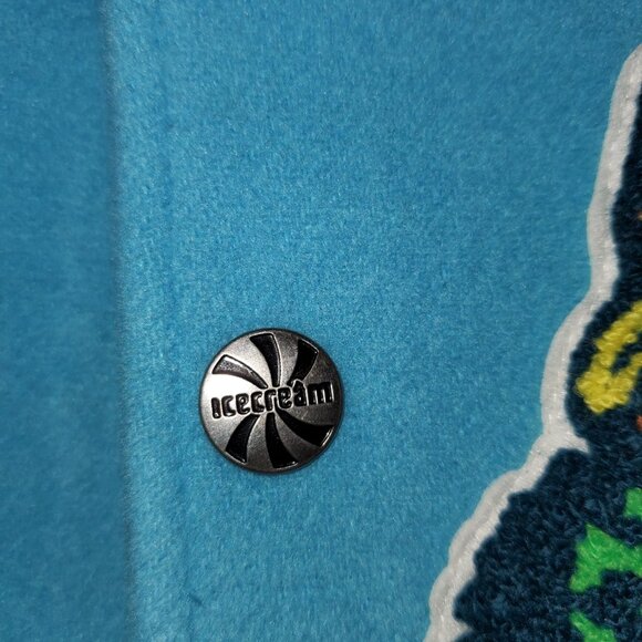 MENS ICE CREAM X VANDY COLAB LETTERMAN JACKET XX-LARGE - Picture 3 of 9